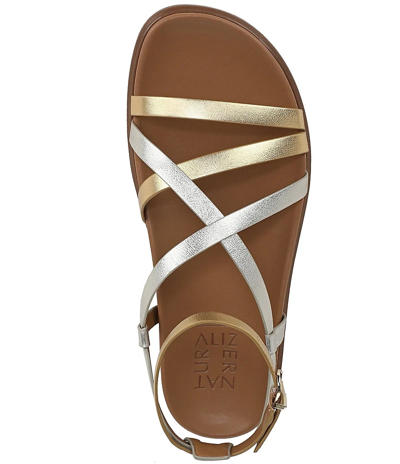 Naturalizer Fame Strappy Metallic Sandals