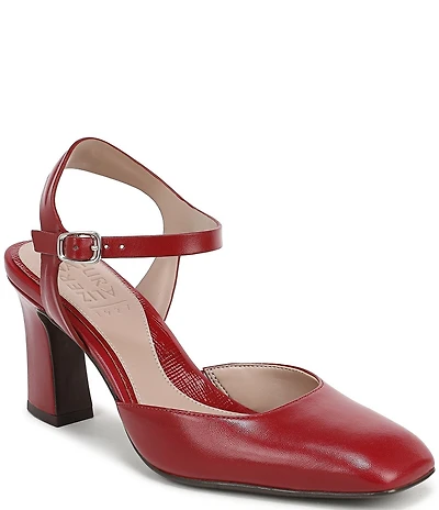 Naturalizer Frankie Leather Ankle Wrap Pumps