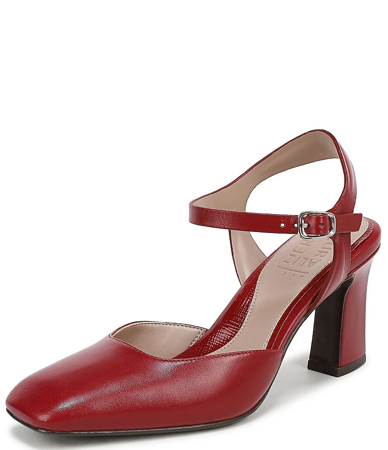 Naturalizer Frankie Leather Ankle Wrap Pumps