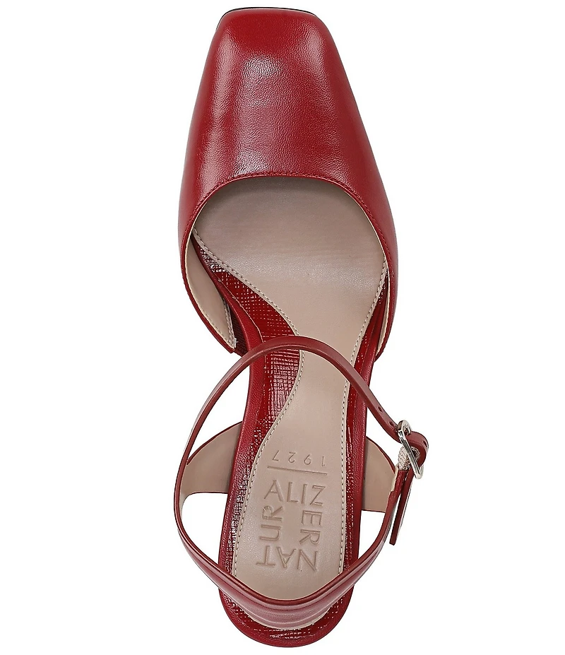 Naturalizer Frankie Leather Ankle Wrap Pumps