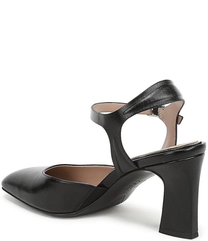 Naturalizer Frankie Leather Ankle Wrap Pumps