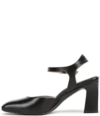 Naturalizer Frankie Leather Ankle Wrap Pumps