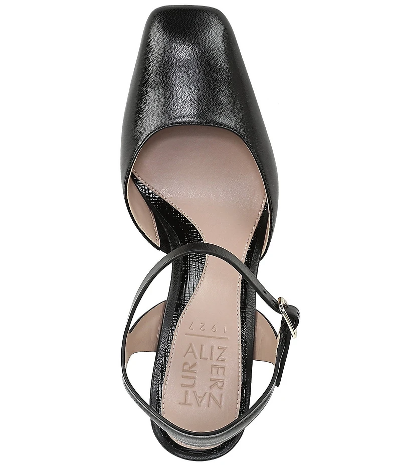 Naturalizer Frankie Leather Ankle Wrap Pumps