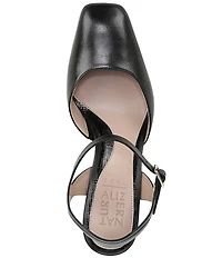 Naturalizer Frankie Leather Ankle Wrap Pumps