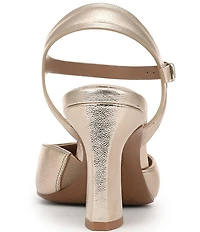 Naturalizer Frankie Metallic Leather Ankle Wrap Pumps