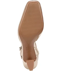 Naturalizer Frankie Metallic Leather Ankle Wrap Pumps