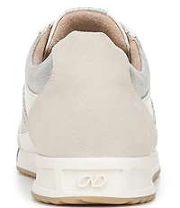 Naturalizer Garnet Nubuck Metallic Accent Lace Up Sneakers