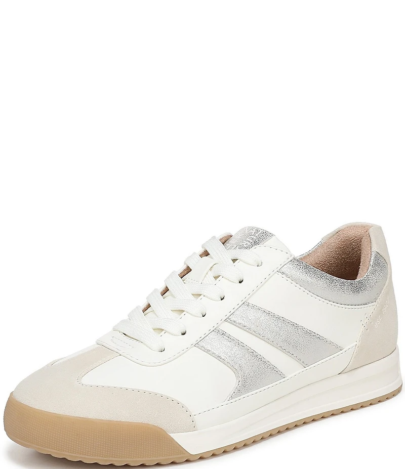 Naturalizer Garnet Nubuck Metallic Accent Lace Up Sneakers