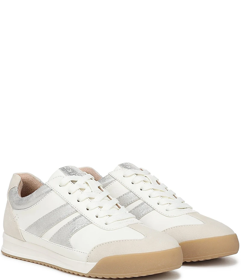 Naturalizer Garnet Nubuck Metallic Accent Lace Up Sneakers