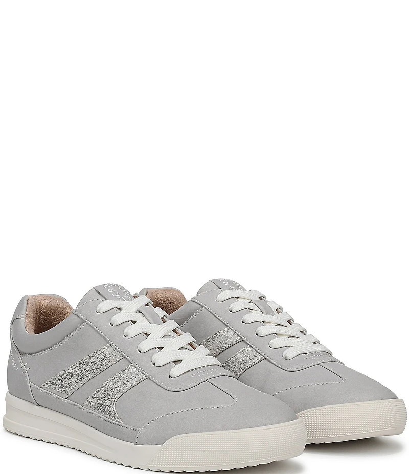 Naturalizer Garnet Nubuck Metallic Accent Lace Up Sneakers