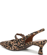 Naturalizer Gemini Leopard Suede Mary Jane Slingback Dress Pumps