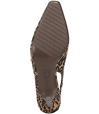Naturalizer Gemini Leopard Suede Mary Jane Slingback Dress Pumps