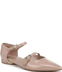 Naturalizer Harmony Leather Ankle Strap Mary Jane Ballet Flats