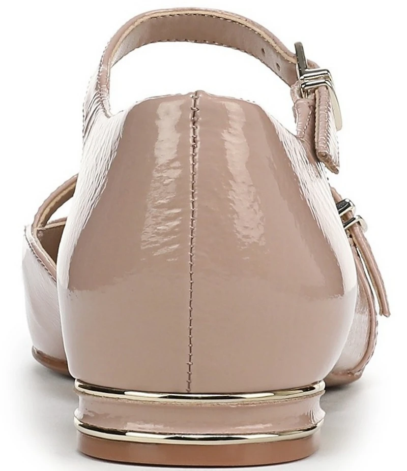 Naturalizer Harmony Leather Ankle Strap Mary Jane Ballet Flats