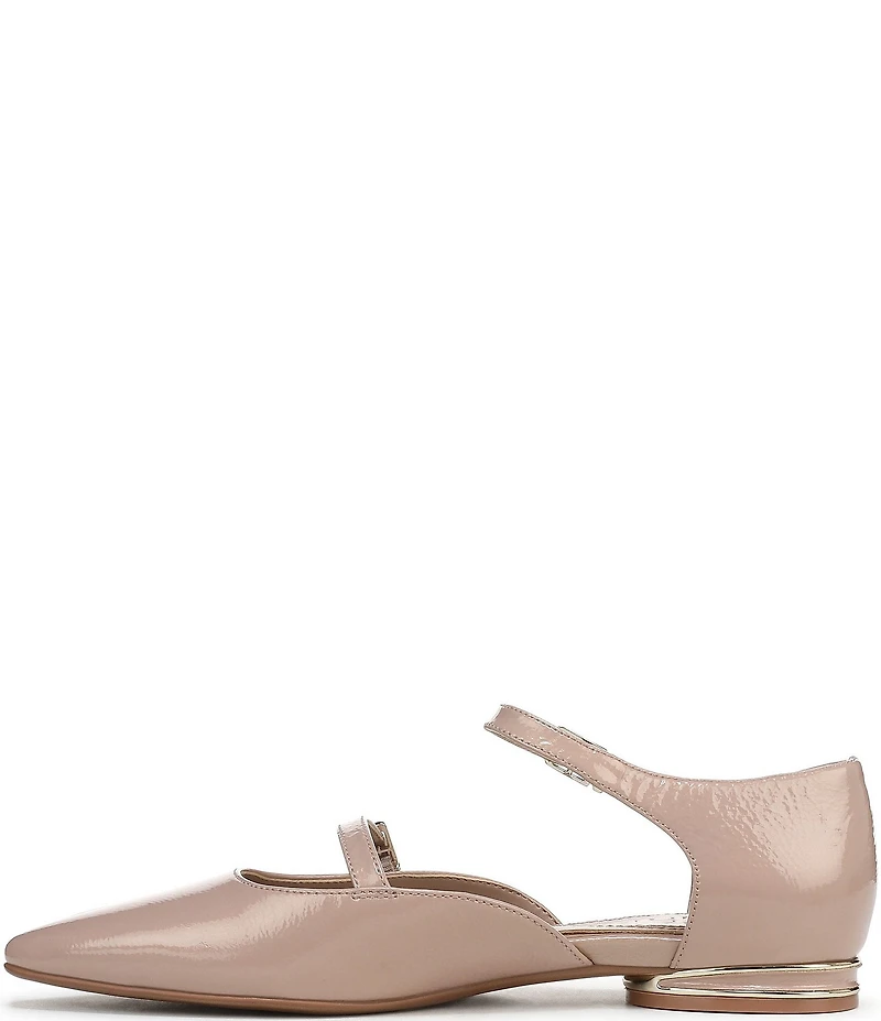 Naturalizer Harmony Leather Ankle Strap Mary Jane Ballet Flats