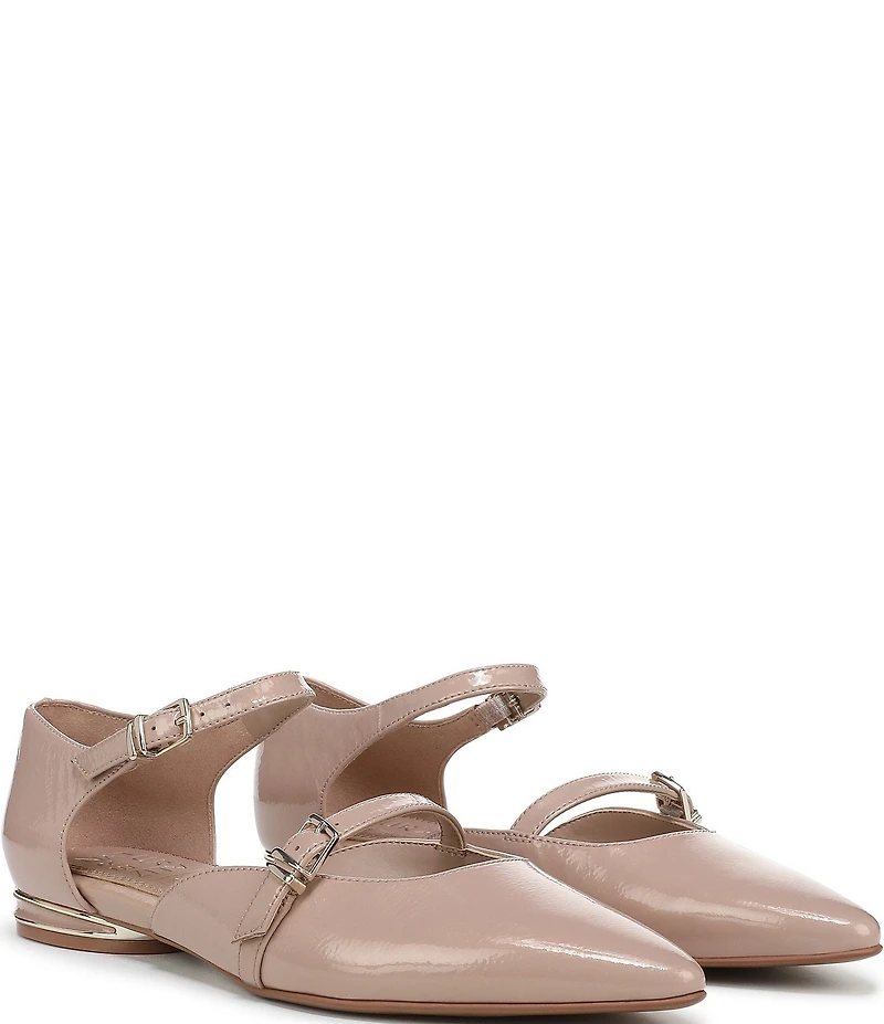 Naturalizer Harmony Leather Ankle Strap Mary Jane Ballet Flats