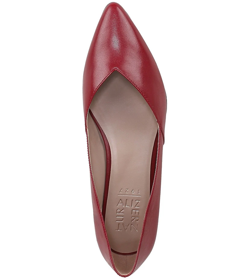 Naturalizer Havana Leather Pointed Toe Ballet Flats