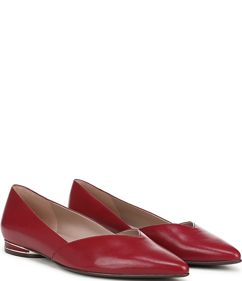 Naturalizer Havana Leather Pointed Toe Ballet Flats