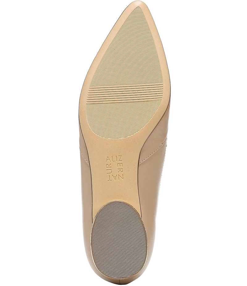 Naturalizer Havana Leather Pointed Toe Dress Flats