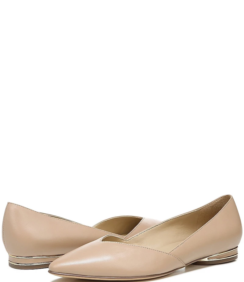 Naturalizer Havana Leather Pointed Toe Dress Flats