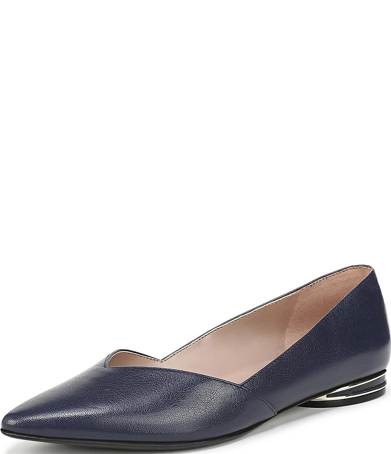 Naturalizer Havana Leather Pointed Toe Dress Flats