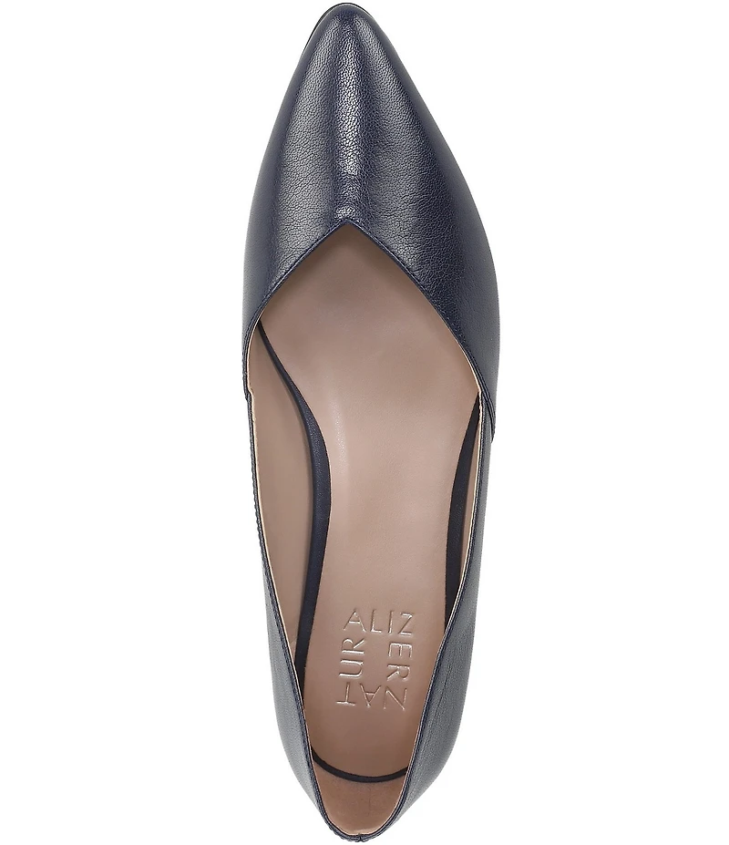 Naturalizer Havana Leather Pointed Toe Dress Flats