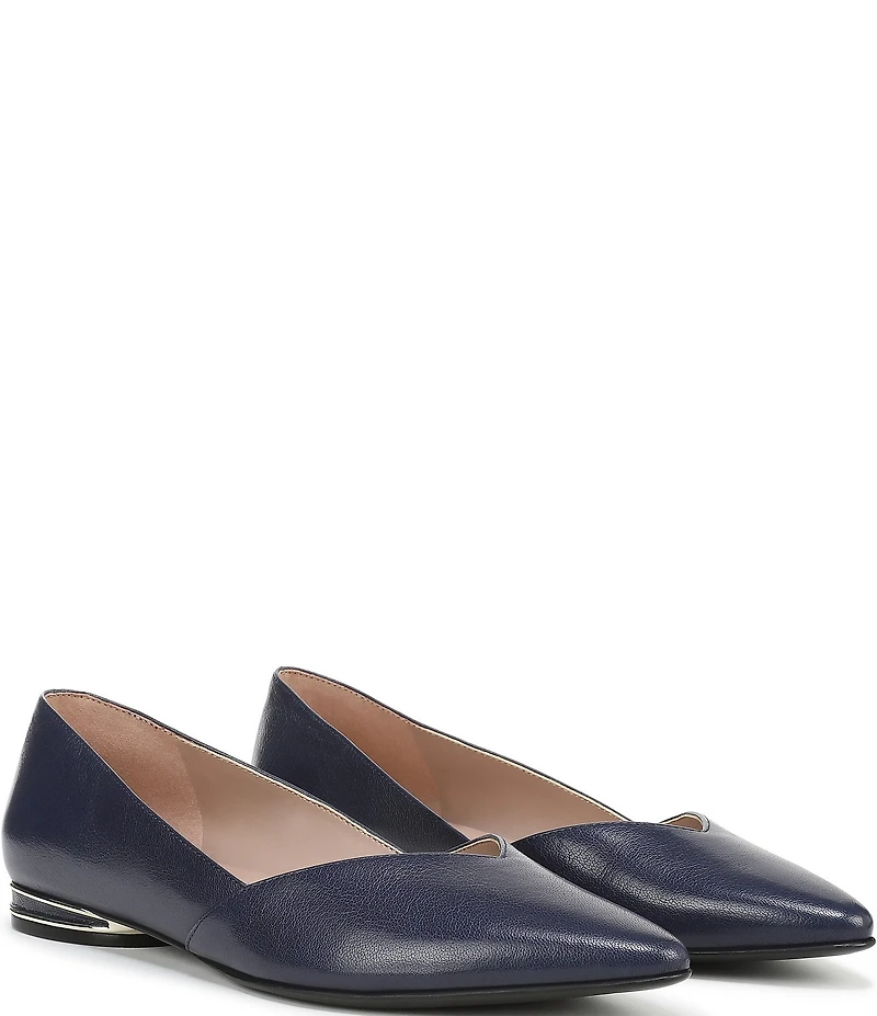 Naturalizer Havana Leather Pointed Toe Dress Flats