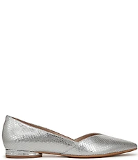 Naturalizer Havana Snake Embossed Metallic Pointed Toe Dress Flats