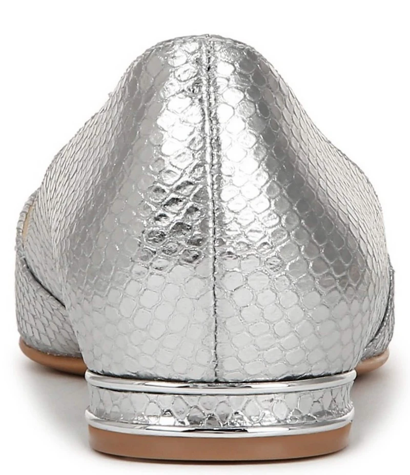 Naturalizer Havana Snake Embossed Metallic Pointed Toe Dress Flats