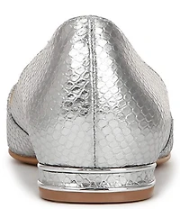Naturalizer Havana Snake Embossed Metallic Pointed Toe Dress Flats
