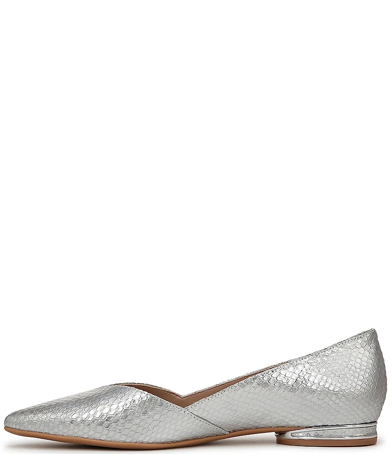 Naturalizer Havana Snake Embossed Metallic Pointed Toe Dress Flats