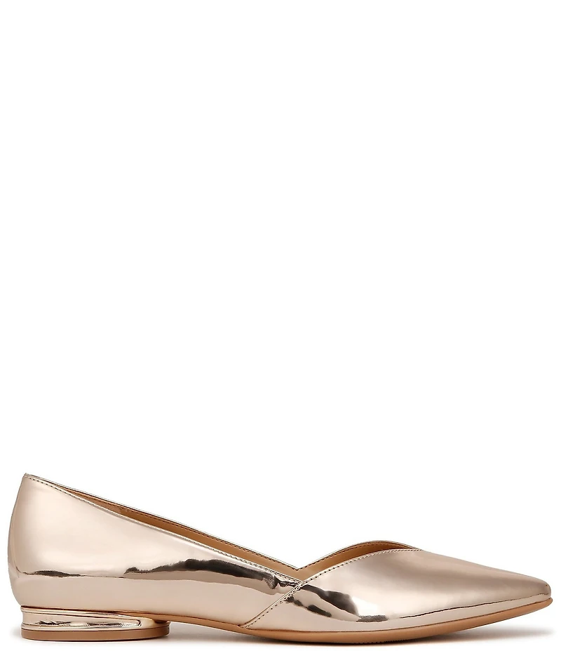 Naturalizer Havana Patent Mirror Metallic Pointed Toe Dress Flats
