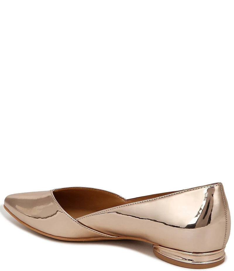 Naturalizer Havana Patent Mirror Metallic Pointed Toe Dress Flats