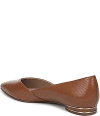Naturalizer Havana Snake Embossed Leather Pointed Toe Dress Flats