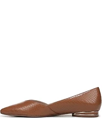 Naturalizer Havana Snake Embossed Leather Pointed Toe Dress Flats