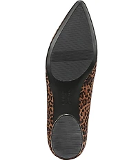 Naturalizer Havana Suede Leopard Print Pointed Toe Flats