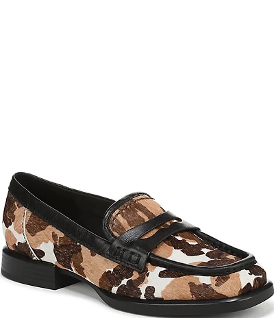 Naturalizer 27 EDIT Haven Calf Hair Cow Print Penny Loafers