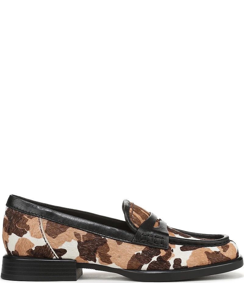 Naturalizer 27 EDIT Haven Calf Hair Cow Print Penny Loafers