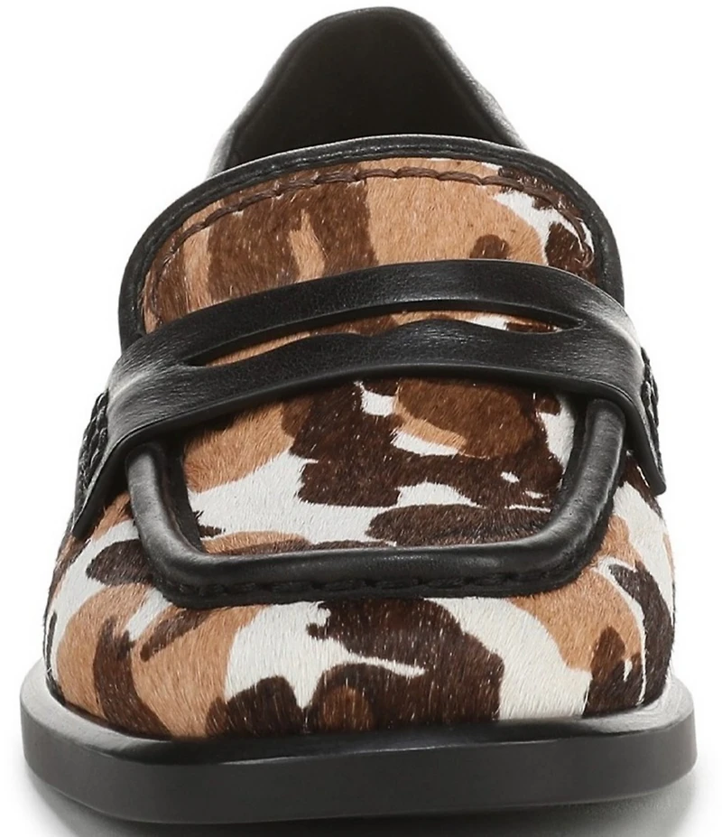 Naturalizer 27 EDIT Haven Calf Hair Cow Print Penny Loafers