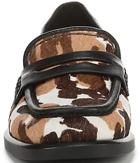 Naturalizer 27 EDIT Haven Calf Hair Cow Print Penny Loafers