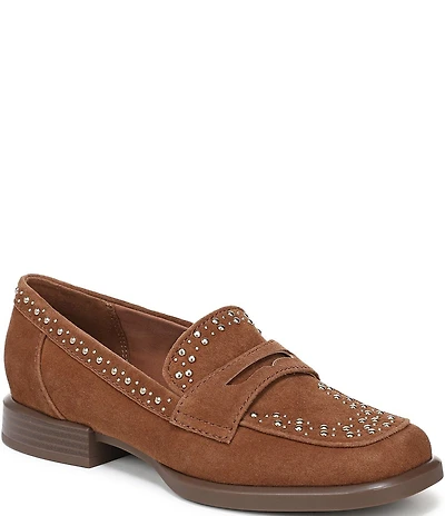 Naturalizer Haven Studded Suede Penny Loafers
