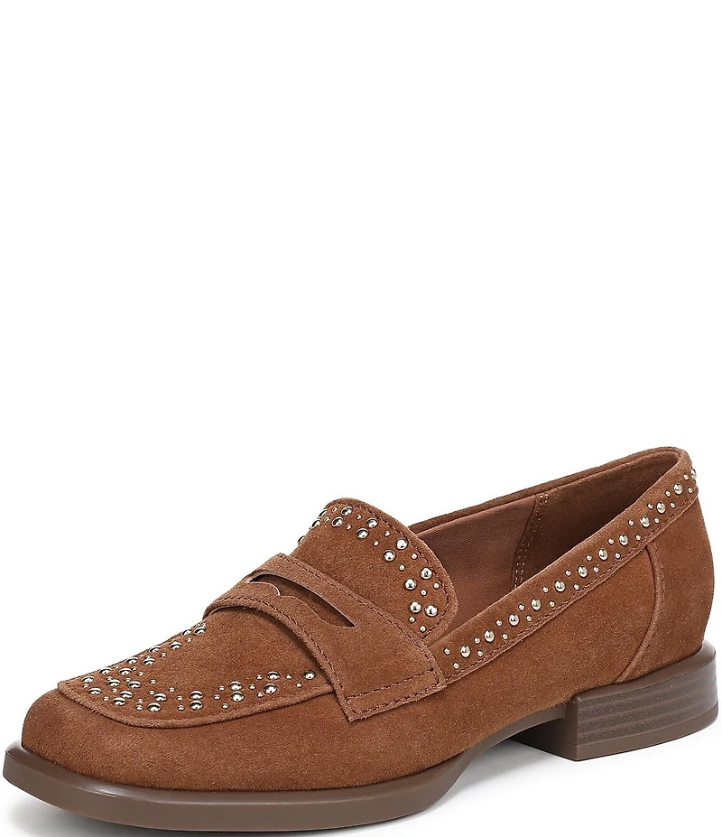 Naturalizer Haven Studded Suede Penny Loafers