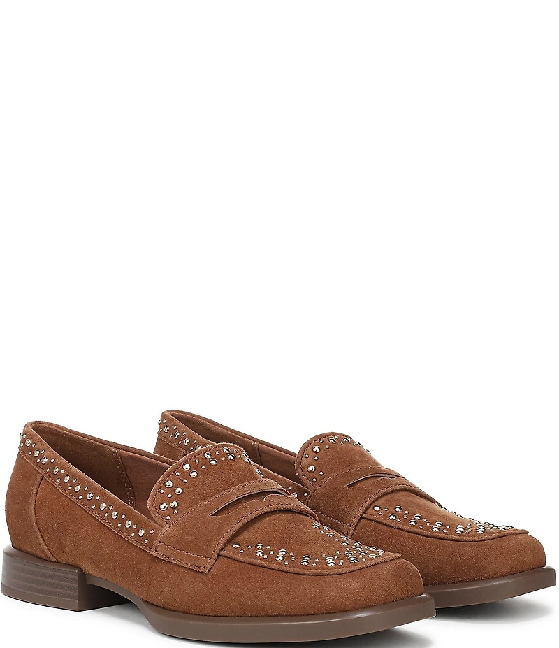 Naturalizer Haven Studded Suede Penny Loafers