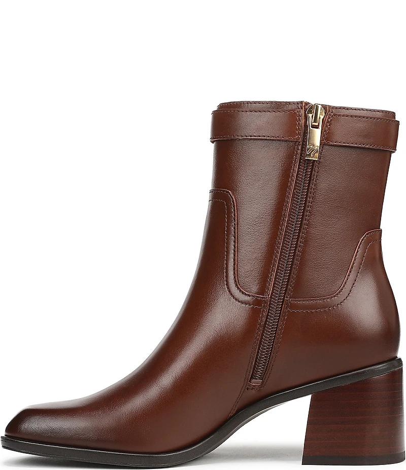 Naturalizer Icy Leather Buckle Hardware Strap Ankle Booties