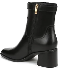 Naturalizer Icy Leather Buckle Hardware Strap Ankle Booties