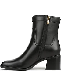 Naturalizer Icy Leather Buckle Hardware Strap Ankle Booties