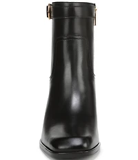 Naturalizer Icy Leather Buckle Hardware Strap Ankle Booties