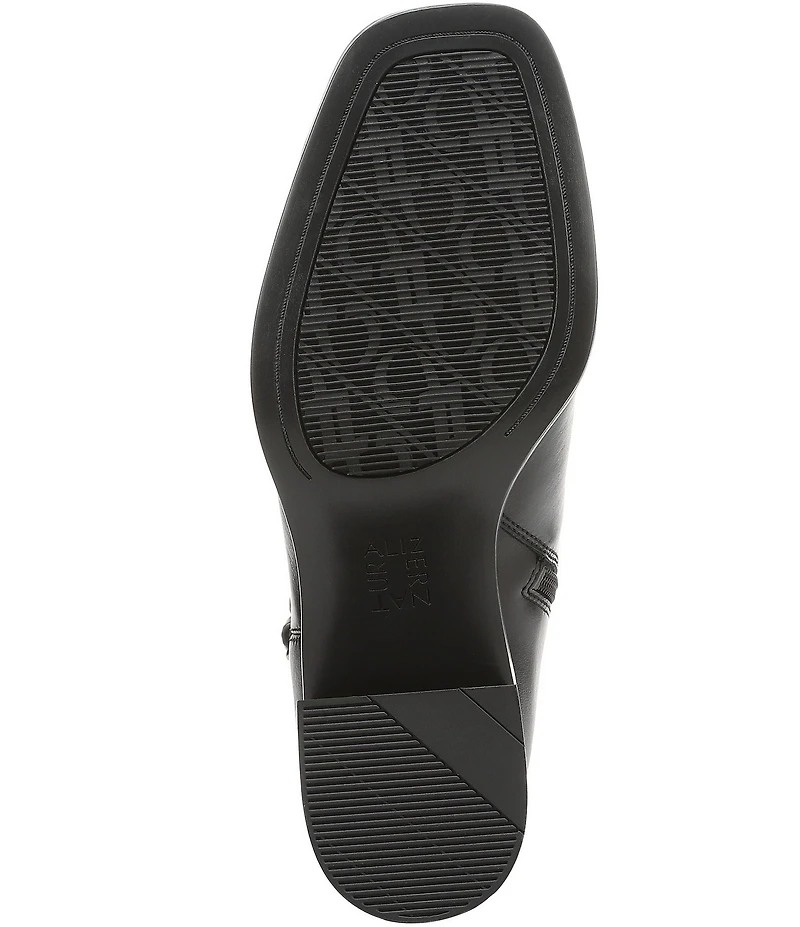 Naturalizer Icy Leather Buckle Hardware Strap Ankle Booties