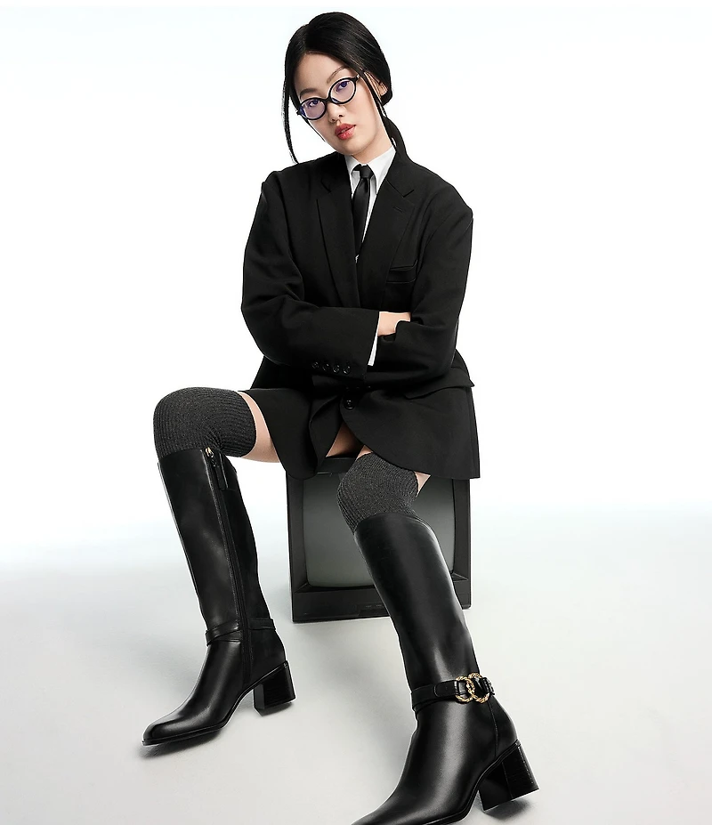 Naturalizer Isabeau Leather Knee High Boots