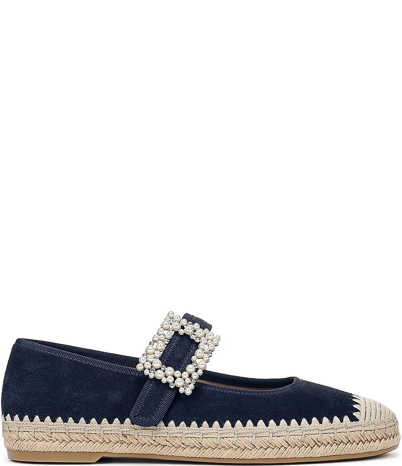 Naturalizer Java Suede Mary Jane Espadrille Flats